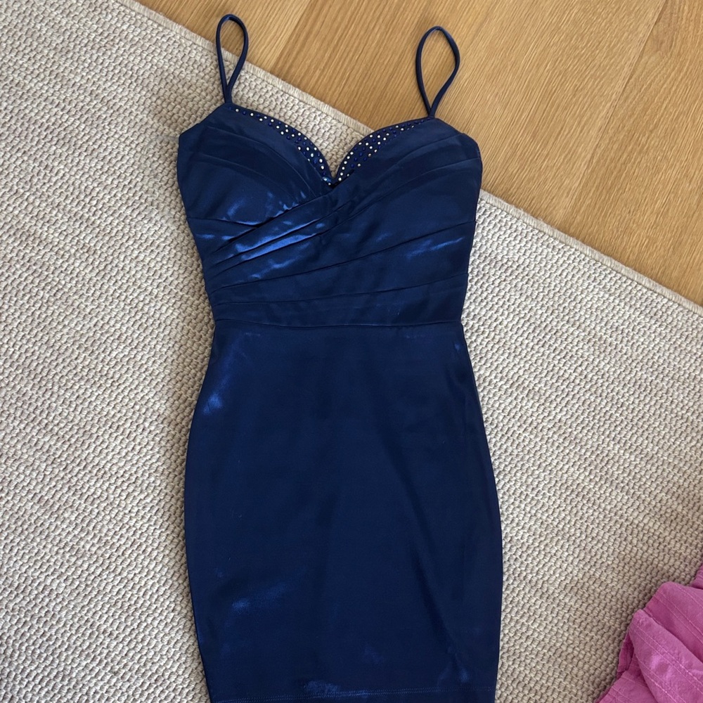 Elegant Navy Blue Dress